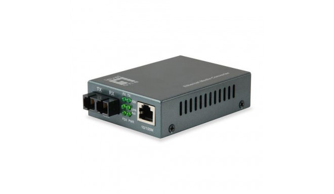 LevelOne RJ45 to SC Fast Ethernet Media Converter, Multi-Mode Fiber, 1310nm, 2km