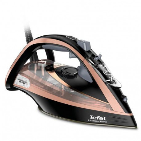 Tefal Ultimate Pure FV9845 Dry &amp; Steam iron Durilium Autoclean soleplate 3100 W Black, Coppe