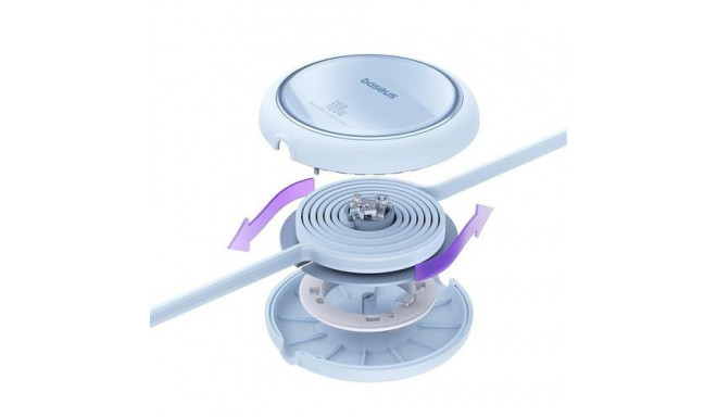 Baseus FREE2DRAW MİNİ RETRACTABLE CHARGİNG CABLE TYPE-C TO TYPE-C 100W 1M GALAXY BLUE USB cable USB 