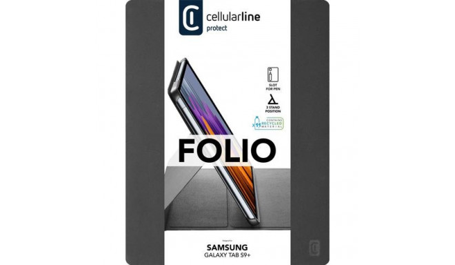 Cellularline Folio - Galaxy Tab S9 Plus / S10 Plus Tablet case with stand function