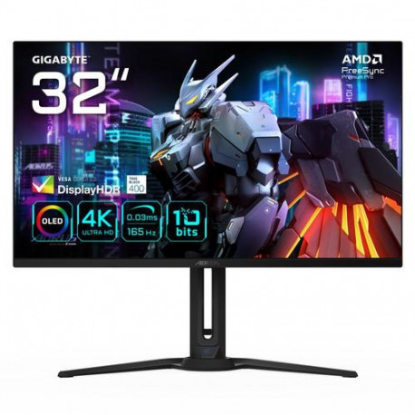 GIGABYTE AORUS FO32U 31.5” UHD Gaming Monitor - 3840 x 2160 (UHD), 165Hz, 0.03ms, 250 cd/m2, FreeSyn