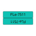 Brother FLE-7511 label-making tape Black on green