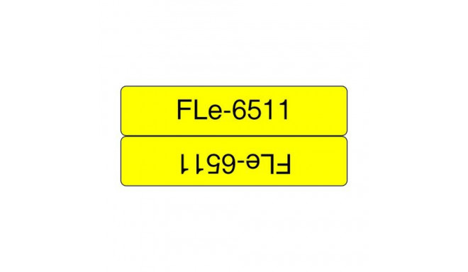 Brother FLE-6511 label-making tape Black on yellow