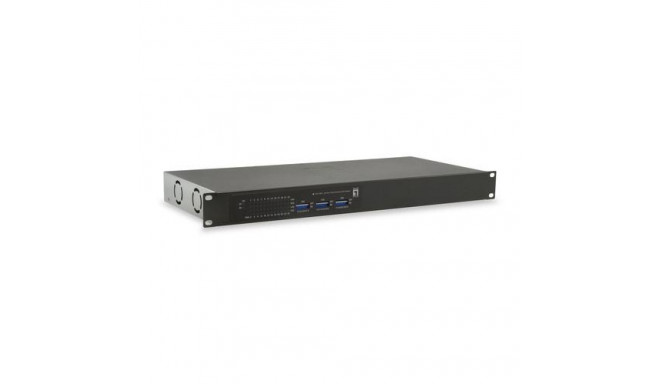 LevelOne 26-Port Fast Ethernet PoE Switch, 24 PoE Outputs, 2 x Gigabit RJ45, 150W