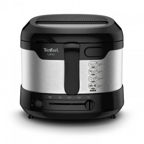 Tefal Uno FF215D Single 1.8 L Stand-alone 1600 W Deep fryer Black, Stainless steel