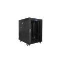 Lanberg FF01-6815-12BL rack cabinet 15U Freestanding rack Black