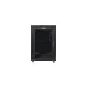 Lanberg FF01-6615-12BL rack cabinet 15U Freestanding rack Black
