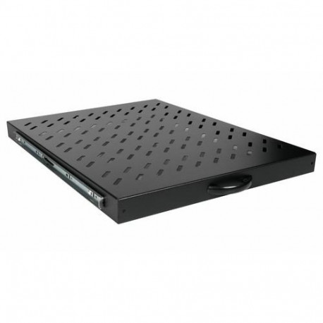 Equip Sliding Shelf 19', 1U, 800MM, Black