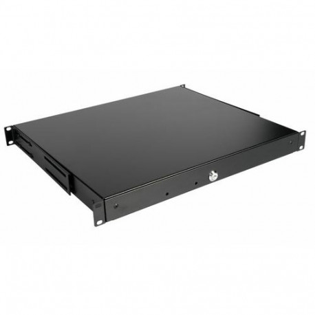 Equip Lockable Drawer 19', 1U, RAL9005 Black