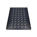 Extralink Fixed shelf 1U 750mm Black 19&quot;, 752 x 472mm, for 1000mm depth cabinets
