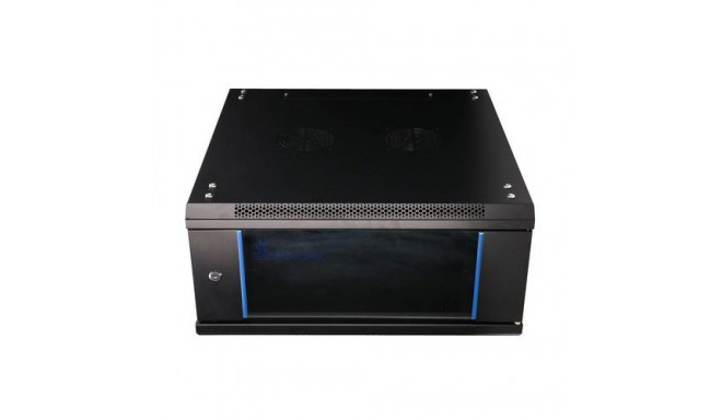 Extralink Rackmount cabinet 4U 600x600 Black wall mounted