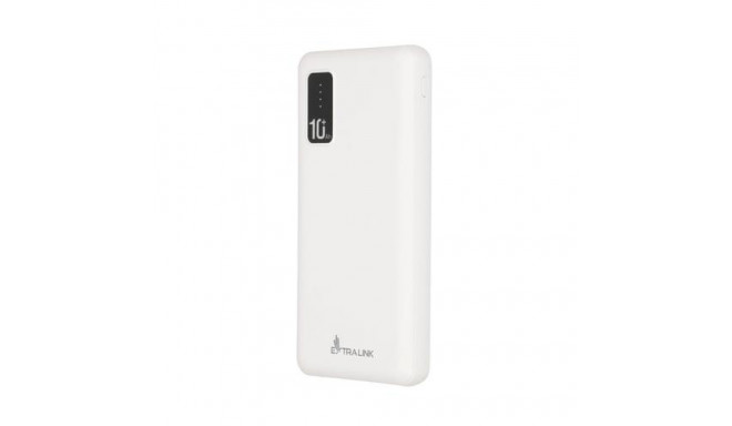 Extralink Powerbank EPB-098W 10000mAh White Power bank, USB-C