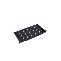 Extralink Shelf 1U 350mm Black 19&quot;, for wall cabinets
