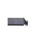 Extralink Shelf 1U 350mm Black 19&quot;, for wall cabinets