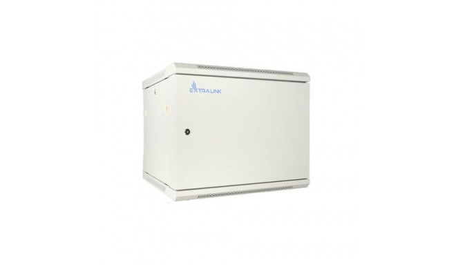 Extralink Rackmount cabinet 9U 600x600 ASP Gray wall mounted, metal door