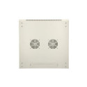 Extralink Rackmount cabinet 9U 600x600 ASP Gray wall mounted, metal door