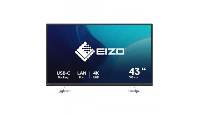 EIZO FlexScan EV4340X-BK LED display 108 cm (42.5&quot;) 3840 x 2160 pixels 4K Ultra HD Black