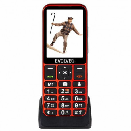 Evolveo EasyPhone ESLTRD mobile phone 7.11 cm (2.8") 105 g Red Senior phone