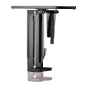 LogiLink EO0031 CPU holder Desk-mounted CPU holder Black