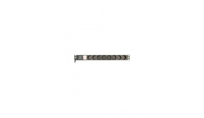 Gembird EG-PDU-014-F power distribution unit (PDU) 8 AC outlet(s) 1U Black
