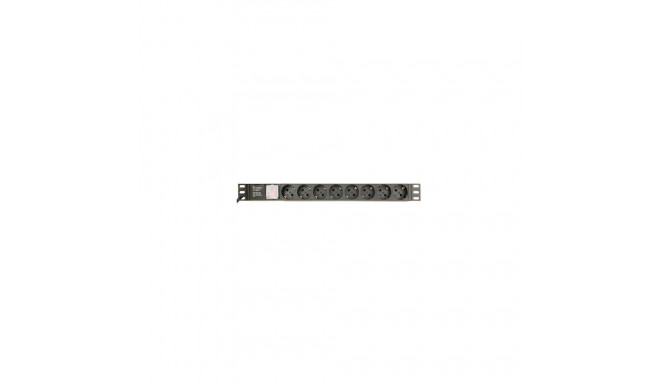 Gembird EG-PDU-014-C14 power distribution unit (PDU) 8 AC outlet(s) 1U Black