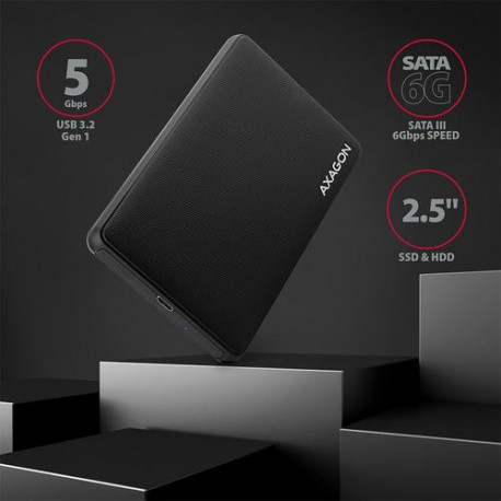 Axagon EE25-SLC Screwless USB-C 3.2 Gen 1 - SATA 6G external box for 2.5" SSD/HDD