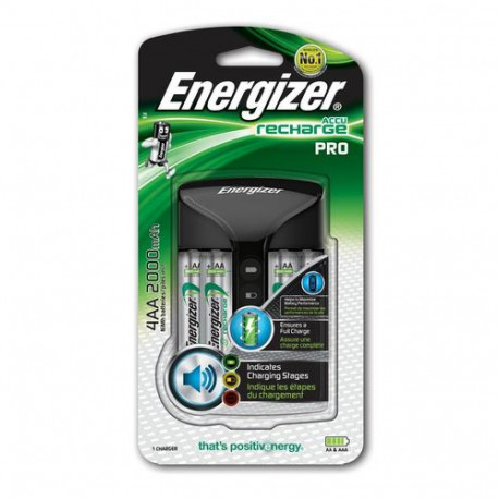 ENERGIZER Pro ACU HR6 POW battery charger + 2 AA 2000 mAh batteries