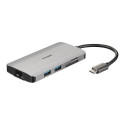D-Link DUB‑M810 - 8‑in‑1 USB‑C Hub with HDMI/Ethernet/Card Reader/Power Delivery