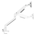 Neomounts DS70-250WH1 Monitor arm 17-35&quot; - gas spring - Topfix - 180°-stop