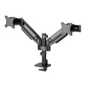 Neomounts DS65S-950BL2 Monitor arm 24-34&quot; - gas spring - Topfix - multi-adjustable - 180°-s
