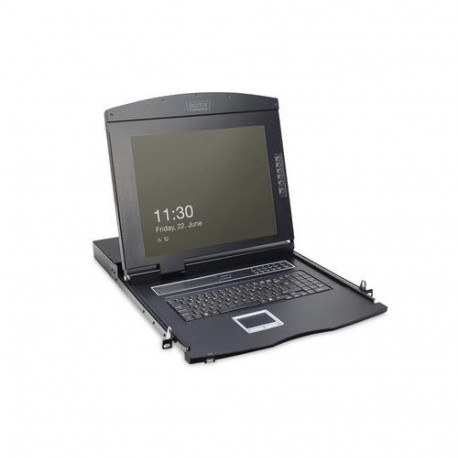 Digitus 17" LCD KVM Console, 8-Port VGA, german Keyboard