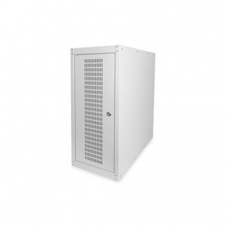 Digitus Computer housing with glass door, rolling, lockable, with ventilation slits