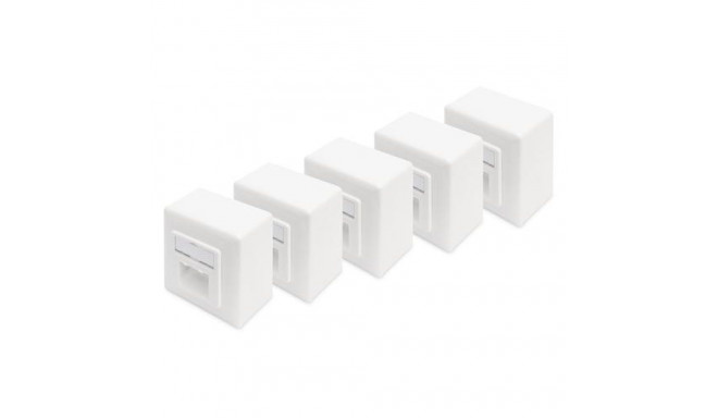 Digitus CAT 6, Class E, modular wall outlet, shielded