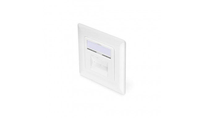 Digitus CAT 6A class EA network socket, design-compatible, shielded, flush-mounted