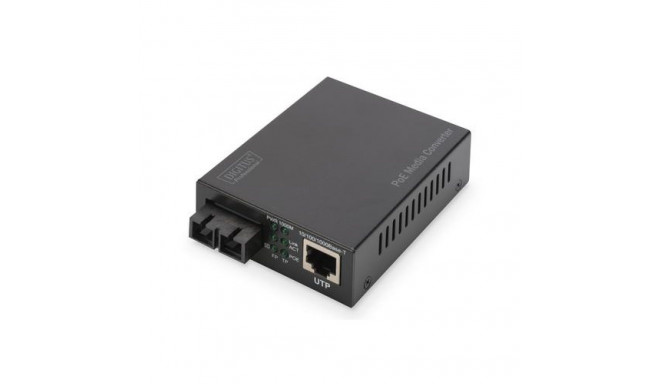 Digitus Gigabit PoE media converter, RJ45 / SC, MM, PSE