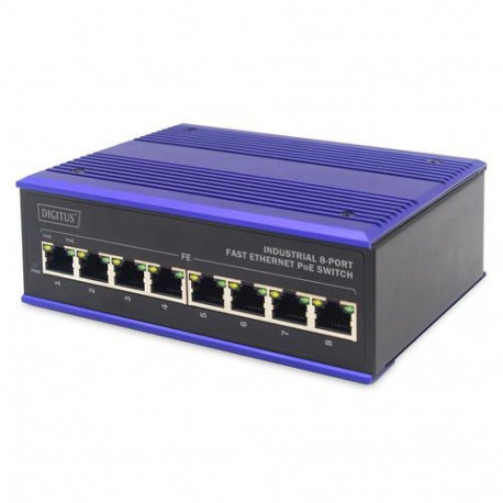 ASSMANN Electronic DN-650108 network switch Fast Ethernet (10/100) Power over Ethernet (PoE) Black,