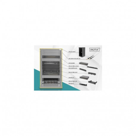 Digitus Network Set - 254 mm (10") - 12U, 312 x 300 mm (W xD)