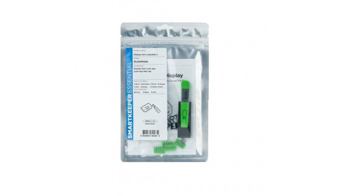 Smartkeeper DL04PKGN port blocker Port blocker + key DisplayPort Green 1 pc(s)