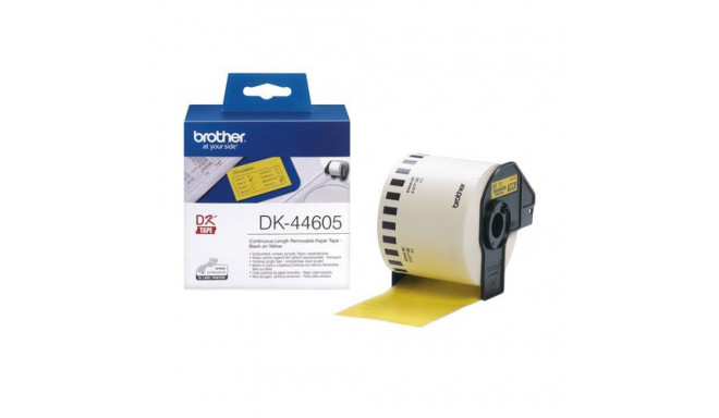 Brother DK-44605 printer label Yellow