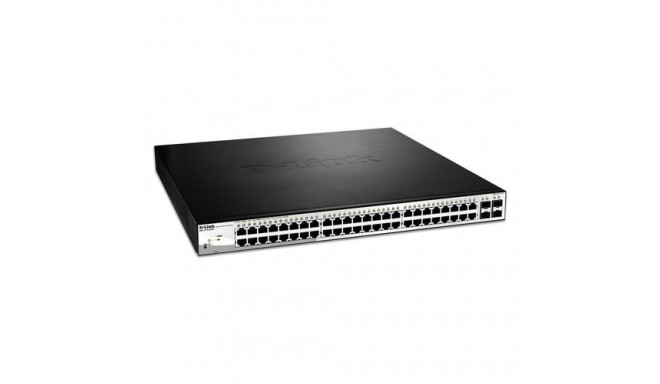D-Link DGS-1210-52MP Managed L2 Gigabit Ethernet (10/100/1000) Power over Ethernet (PoE) Black, Grey