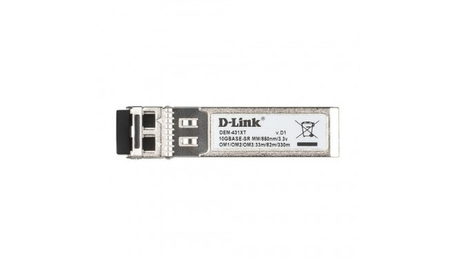 D-Link 10GBase-SR SFP+ Transceiver, 80/300m