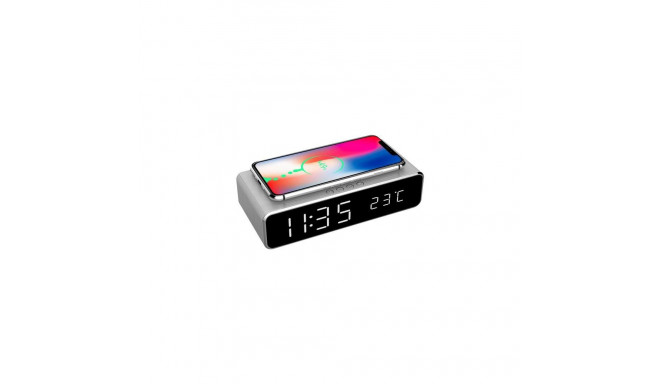 Gembird DAC-WPC-01-S alarm clock Digital alarm clock Silver