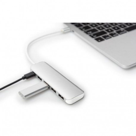 Digitus USB Type-C™ 4 port hub (USB 3.0) + PD