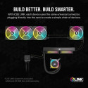 Corsair H100I Processor Liquid cooling kit 12 cm Black