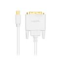 LogiLink CV0137 video cable adapter 1.8 m Mini DisplayPort DVI White