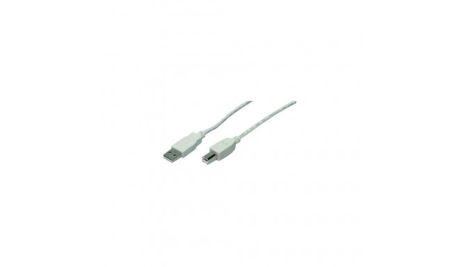 LogiLink 1.8m USB 2.0 USB cable USB A USB B Grey