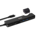 CLUB3D USB type C 7in1 Hub HDMI 4K60Hz SD TF Card slot 2x USB Type A USB Type C PD RJ45 Works with T