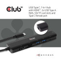 CLUB3D USB type C 7in1 Hub HDMI 4K60Hz SD TF Card slot 2x USB Type A USB Type C PD RJ45 Works with T