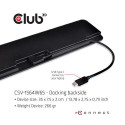 CLUB3D UNIVERSAL USB Gen1 Type-C Triple Display Dynamic PD Charging Dock with 65 Watt PS ( VGA, HDMI