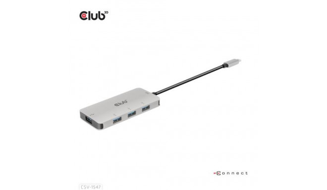 CLUB3D 4-Port USB-A Hub for USB-C – 10Gbps Fast Transfer